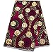 Traditional Ankara Fabric, 6 Yards/Multi-Colored African Fabric Metallic Fuchsia| Africa Fabric, Konusi OM7 (Red and Brown)