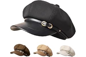 Busnos Newsboy Hats for Women and Men Beret Women's Hats & Caps Fall and Winter Womens Hat y2k Hat Women's Octagonal Cap