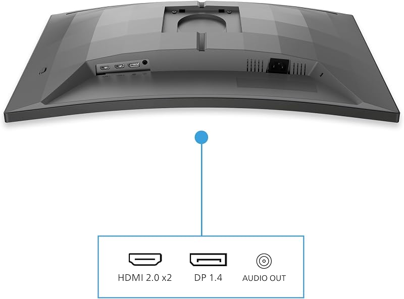Gaming Monitor 27M2C5200W 27 pollici, Curvo, 1920x1080, FHD, 280Hz, Fast VA Panel, 0.3ms MPRT, , (HDMI2x 2.0 DP 1x 1.4) Adaptive Sync, HDR10, Grigio Scuro