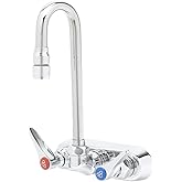 T&S Brass B-1115-132X Faucet Workboard, Chrome-Plated Brass, 2.2 GPM, Silver