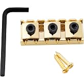 Musiclily Basic 42mm Guitar Locking Nut for Floyd Rose Tremolo System Gold