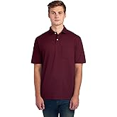 Jerzees Men's Pocket Short Sleeve Polo Shirts, Dri-Power, Sizes S-5X