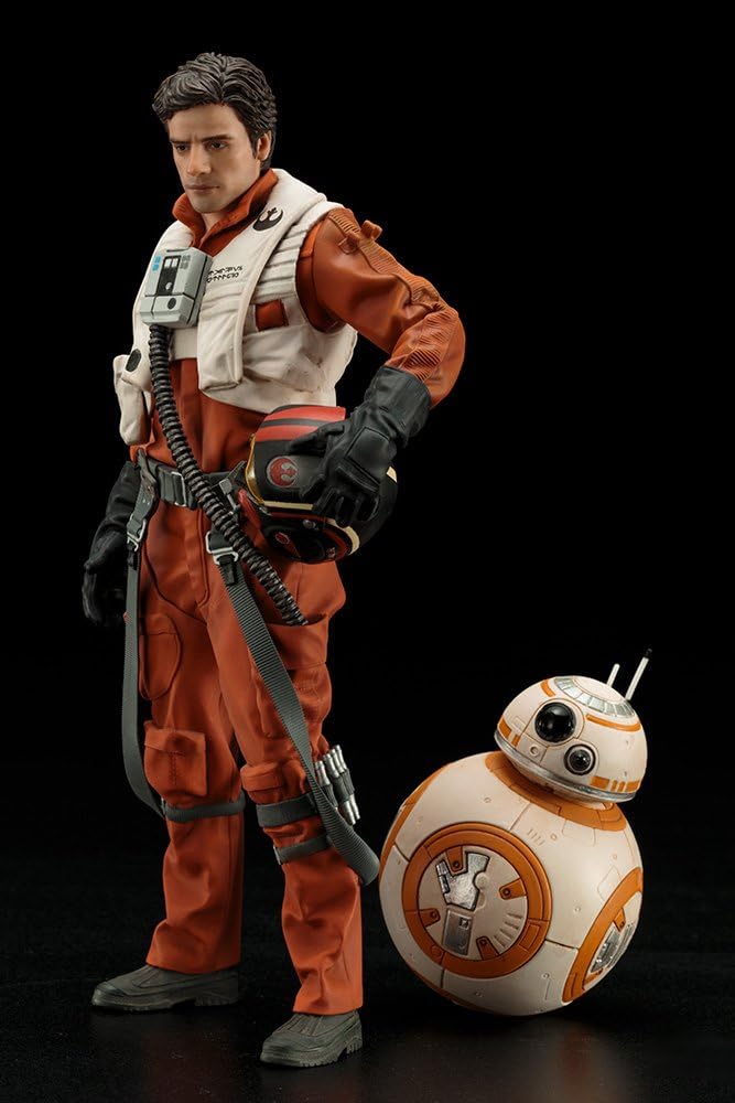 Star Wars SW122 Poe Dameron and BB-8" Artfx Plus Statue, Black - Image 4