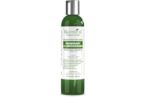 BOTANICAL GREEN CARE Hair Growth/Anti-Hair Loss Premium Organic Sulfate-Free Shampoo “Rosemary & Lemongrass” Natural Therapy and Alopecia Prevention.
