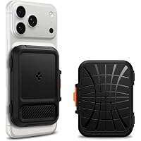 HiWe per MagSafe Wallet, portafoglio magnetico forte per iPhone 17/16/15/14/13/12, 7 carte di credito, in pelle minimalista sottile RFID, 1 fessura, arancione