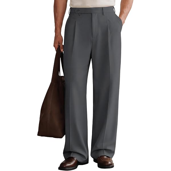 mens boot cut dress pants Men's Comfortable Boot Cut Trousers EssieK