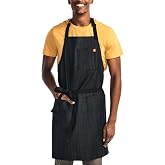 hedley &amp; bennett Essential Chef Apron | Professional Chef Apron with Pockets &amp; Adjustable Bib Strap for Cooking &amp; Grilling