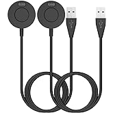 2Pack Charger for Garmin Venu 4/Venu 3/Venu 3S/Venu 2/Venu 2 Plus/Venu 2S/Venu/Venu Sq 2/Venu Sq/Venu X1 Replacement USB Charging Cable Date Sync Cord Adapter for Garmin Venu Series Smartwatch