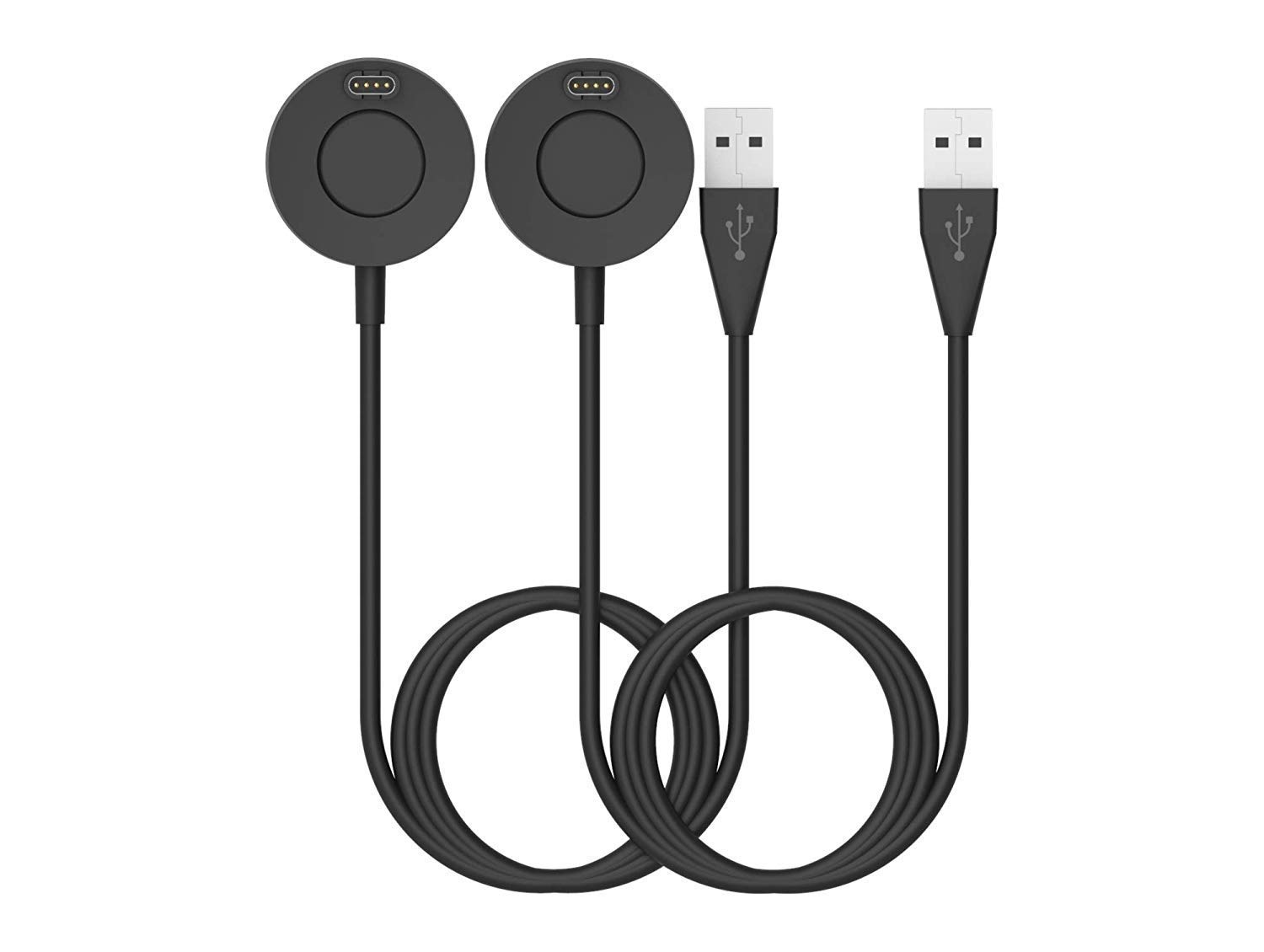 2Pack Charger for Garmin Venu 4/Venu 3/Venu 3S/Venu 2/Venu 2 Plus/Venu 2S/Venu/Venu Sq 2/Venu Sq/Venu X1 Replacement USB Charging Cable Date Sync Cord Adapter for Garmin Venu Series Smartwatch
