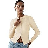Ribbed Button Down Cardigan for Women, Long Sleeve Button Up Fall Knit Going Out Cropped Tops