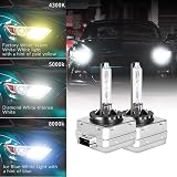 D1s Xenon Headlight Bulbs 6000K White Pair 35W HID D1S Replacement view 6