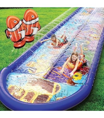 Banzai wave crasher SURF SLIDE 家庭用プール Amazon.com: BANZAI Wave Crasher Surf Slide : Toys & Games