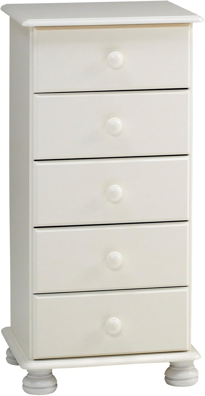 Worldstores Richmond 5 Drawer Tallboy Chest Of Drawers Tall