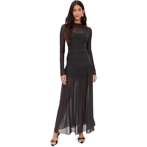 AFRM Women's Moni Maxi Dress, Shadow Floral, L at Amazon Women's Clothing  store