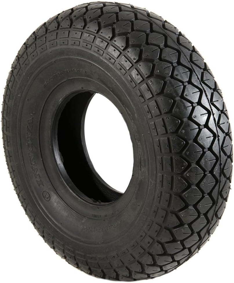 Black Pneumatic Block Tread Mobility Scooter Tyre 330 x 100 (4.00-5)