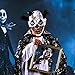 3PCS Scary Halloween Clown Mask with Hair Horror Halloween Party Clown Costume for Adults