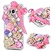 Mavis's Diary S8 Plus Case, Luxury 3D Handmade Bling Sparkle Full Crystal Pearl Colorful Diamonds Fashion Flowers Crown Key Bag Design Full Edge Protection Clear Hard PC Case Made for Galaxy S8 Plus