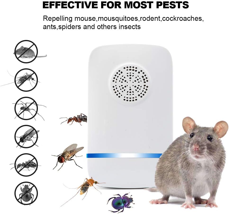 LANKOER Ultrasonic Pest Repeller - 2020 Latest Upgrade CHIP - Electronic Pest Repellent, Mouse Repeller Plug in Pest Control: Health & Personal Care
