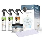 MB Stone Care Sample Kit - MB-11 Marble Etch Remover for Light to Neutral Colored Calcite Based Stone, GT-1 Green Thing, MB-24 Barrier Sealer, Finito Finishing Spray, Microfiber Towels