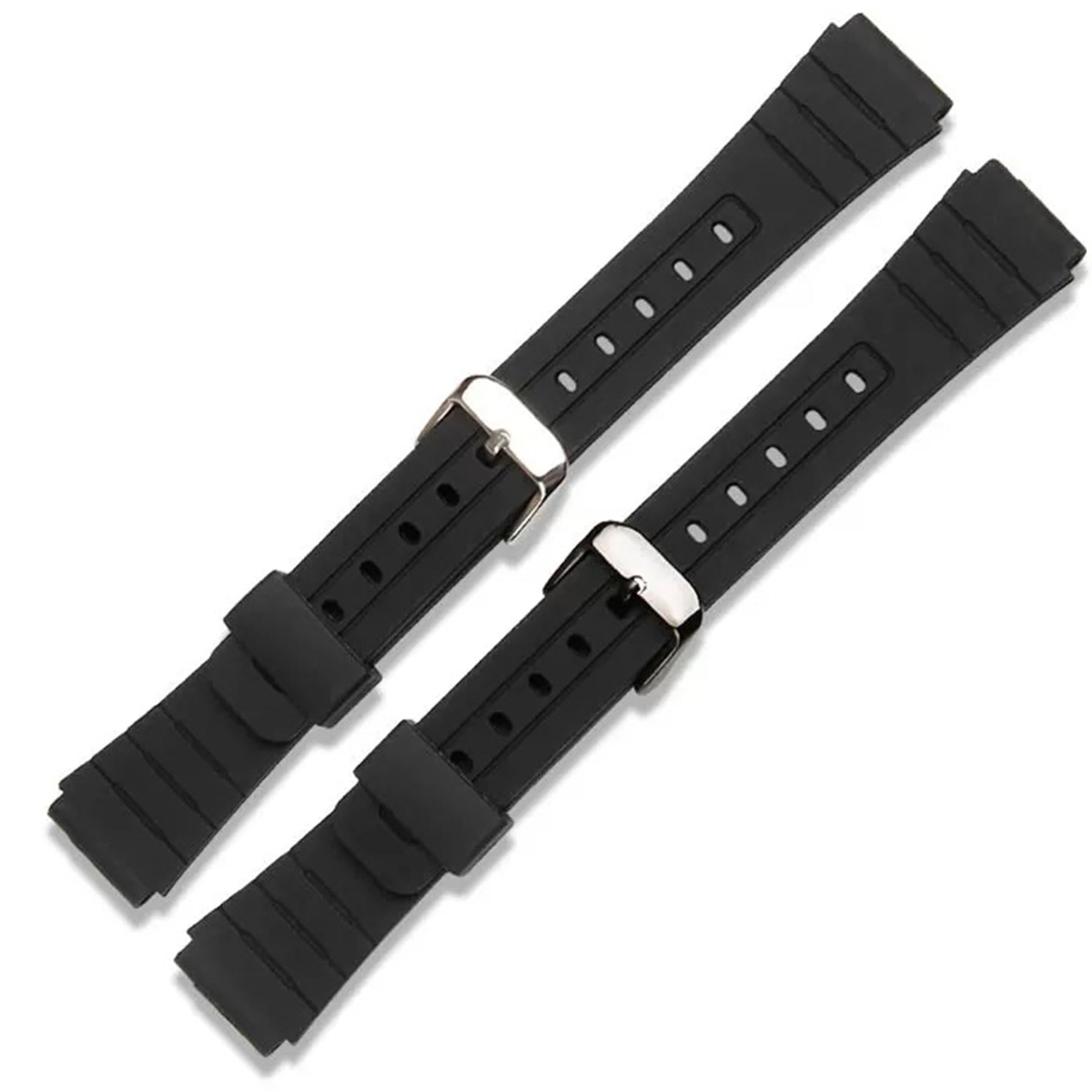 TPU Watch Strap Compatible with Casio F-91W/F-84/F-94/F-105/F-108/A-158/A-168 Men's and Women's 18mm Watchbands Replacement
