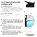 Simple Modern 14 oz Summit Water Bottle + Extra Lid - Vacuum Insulated Powder Coated Skinny Rambler 18/8 Stainless Steel Flask - White Hydro Travel Mug - Winter White