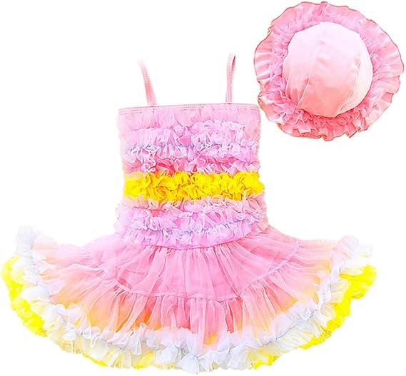 Amazon Tortor 1bacha Jp 水着 キッズ 女の子 チュールワンピース水着 子供水着 ベビー 2 8歳 夏もの 可愛い フリル水着 帽子付 キッズ水着 プール 海水浴 水泳 スイミングウェア 90 100 1 130 水着 通販