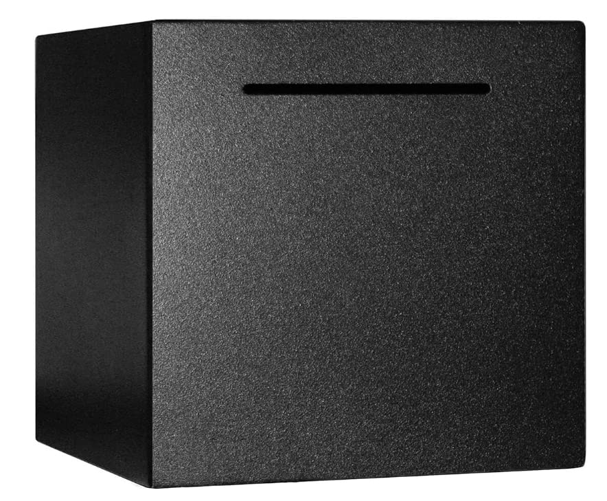 Piggy Bank for Adults Must Break to Open,Safe Box Money Savings Bank for Kids,Can Only Save The Piggy Bank That Cannot be Taken Out (Black, 4.72-inches)