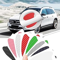 ASUBHA 4PCS Carbon Fiber Anti-Scratches Car Door