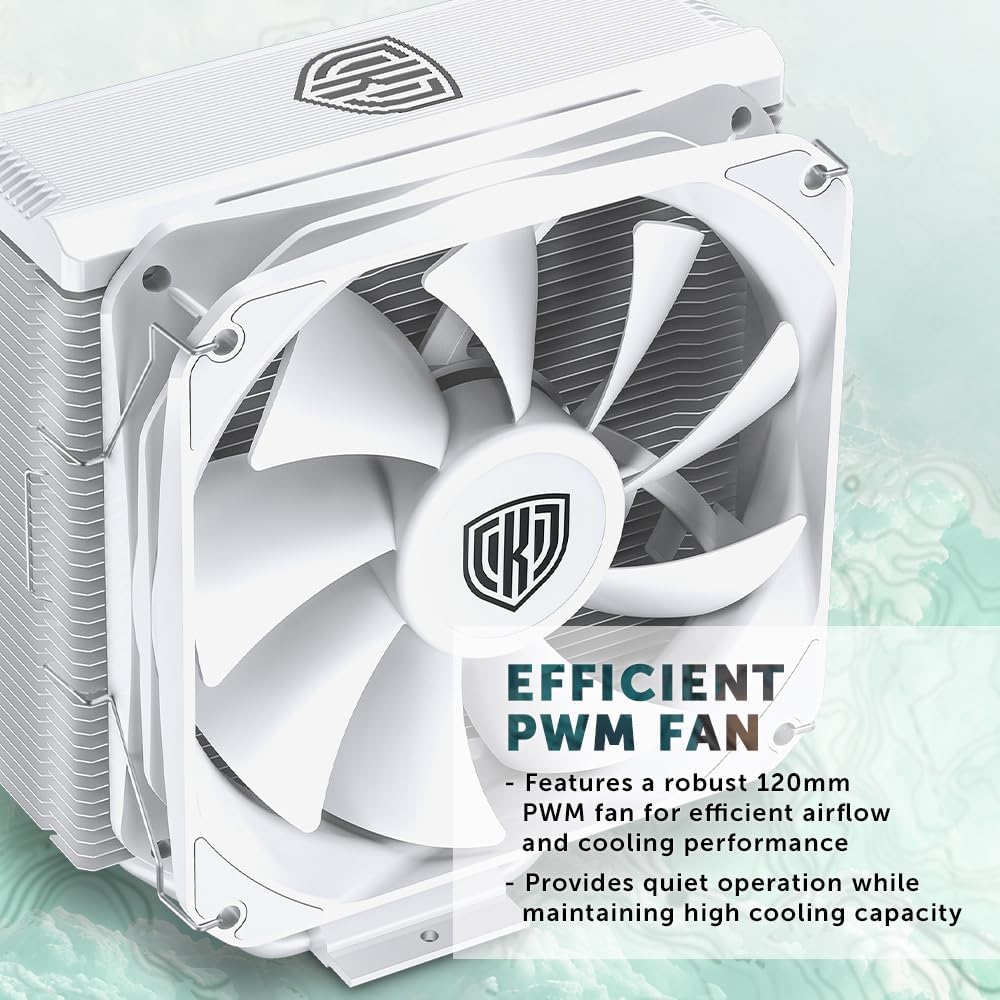 Kolink Umbra EX180 White Edition CPU Cooler - 120 mm 4
