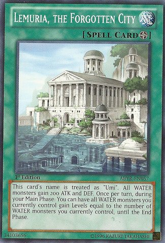 Yu-Gi-Oh! - Lemuria, the Forgotten City (ABYR-EN057) - Abyss Rising - Unlimited Edition - Common
