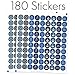 DISTINCTIVS Little Prince Royal Baby Shower Favor Stickers - 180 Count