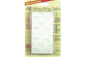 480 languettes de montage, amovibles - 12,7 cm