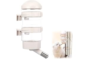 FATDAA Dog Kennel Water Dispenser, No Drip Water Bottle Container ABS Material BPA Free 16oz for Small Animals
