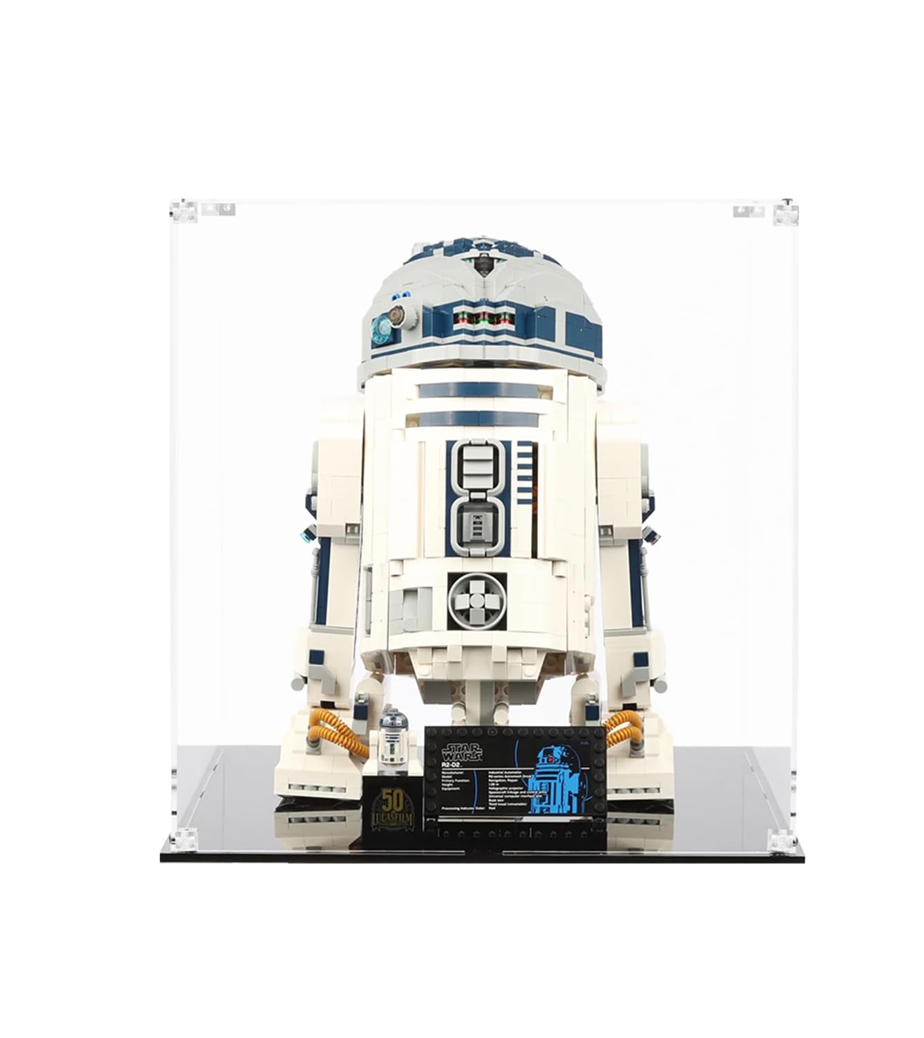 icuanuty Acrylic Showcase Compatible with Lego 75308 R2D2, Dustproof Showcase for Modeling Collectibles (Showcase Only) — image 1