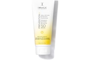 IMAGE Skincare PREVENTION+ Daily Ultimate Protection Moisturizer, SPF 50 Face Sunscreen Lotion, Zinc Oxide, Blendable with No White Cast, 3.2 oz