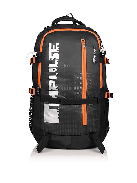 Impulse Climate Proof Mountain Rucksack/Hiking/Trekking/Camping Bag/Backpack Aeroplane 68 ltrs Rucksack with Rain Cover (Orange)