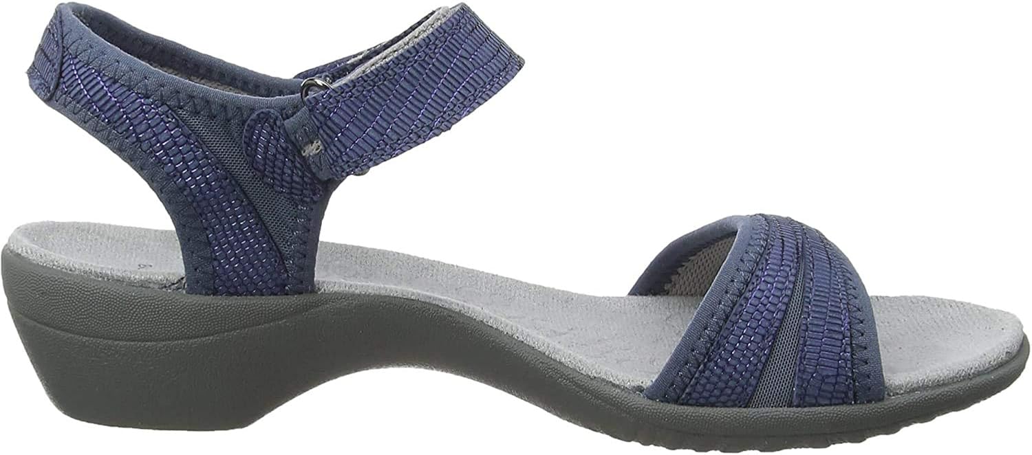 Hush Puppies Women's Athos Open Toe Sandals, Blue (Indigo 406), 7 UK