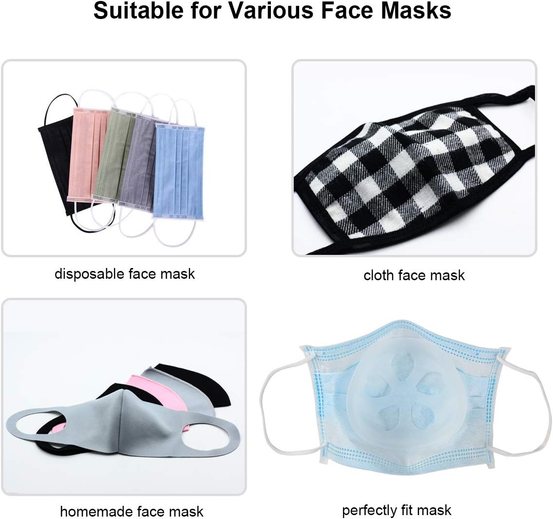 Lipstick Protection Bracket Internal Protection Bracket Tailored for The Nose and Mouth can Increase Breathing Space and can be reused (6): Health & Personal Care