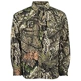 Mossy Oak Men's Camouflage Chamois Hunting Shirt Available In Bottomland & Break-Up Country