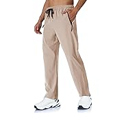 TOIUUI Men's Athletic Pants with Zipper Pockets Stretch Lightweight Track Pants for Men Joggers Running Workout Gym Boys