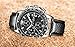 Yuheng Quartz Chronograph Waterproof Watches Business and Sport Design Leather Band Strap Wrist Watch (Black)
