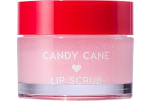 ColourPop Limited Edition Fresh Kiss Exfoliating Lip Scrub - Nourishing Lip Exfoliator to Gently Buff & Soften Skin - Enriched with Cocoa & Shea Butter to Lock in Moisture - Candy Cane (0.37 oz)