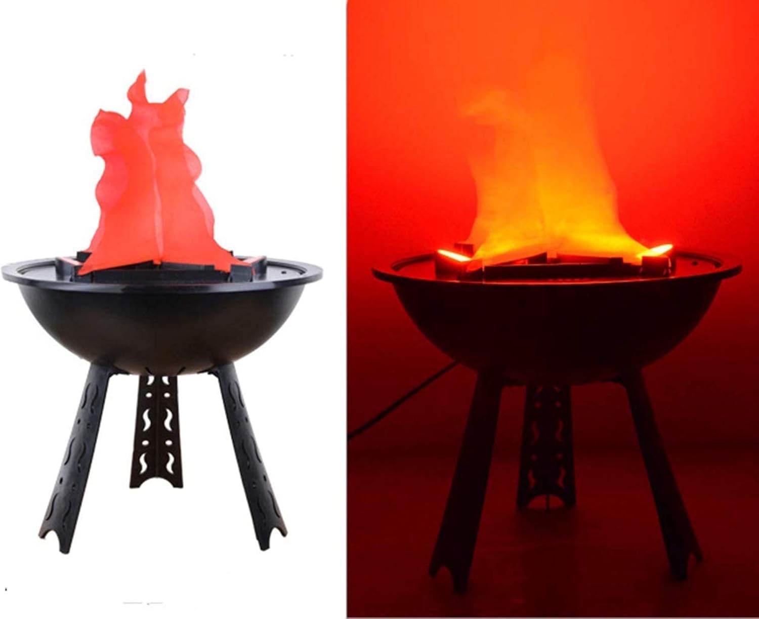 Halloween Lights, Electric LED Flamsee 3D Fake Fire Lamp Eeffect Torch  Light for Halloween Xmas Party Decor Holiday Supplies (30cm Table Lamp) - -  Amazon.com