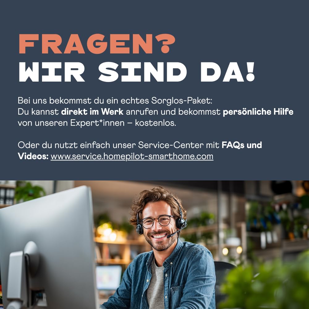 Home Pilot Gateway premium, Smart-Home Zentrale inkl. App; Kompatibel mit Apple Home, Amazon Alexa, Google Assistant; Matter-Bridge, Steuerung für smarte Home Pilot-Geräte (Rollladen, Heizung uvm.) 7