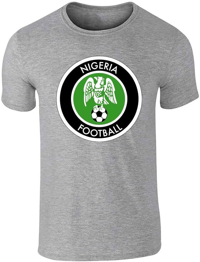 Nigeria Soccer National Team Retro Crest Graphic Tee T-Shirt for Men