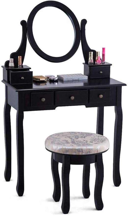 Amazon Com Waterjoy Vanity Set Mirrored Makeup Vanity Table Set