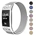 SWEES Fitbit Charge 2 Milanese Bands Metal Silver, Replacement Small & Large (5.5