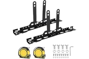 WODHMIEY Heavy Duty Wheel Alignment Tool Plate, Toe Alignment Gauge Adjustment Plate with 2pcs 5m Measuring Tapes, Accurate M