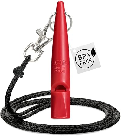 ACME 211.5 Classic Dog Whistle with Lanyard Carmine Red Precision Sound