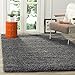 SAFAVIEH California Shag Collection Area Rug - 8' x 10', Dark Grey, Non-Shedding & Easy Care, 2-inch Thick Ideal for High Traffic Areas in Living Room, Bedroom (SG151-8484)